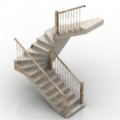 Staircase With Handrails
