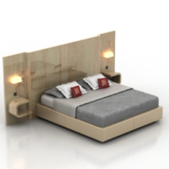 Deluxe Wooden Double Bed