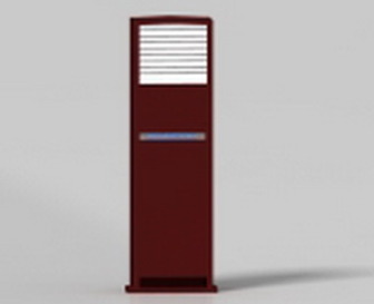 Red Cabinet-type Air Conditioner Indoor Unit