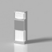 Silver Cabinet-type Air Conditioner Indoor Unit