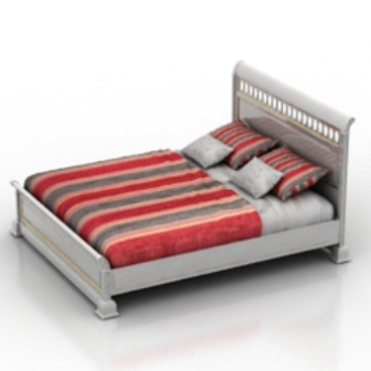 Red Double Bed