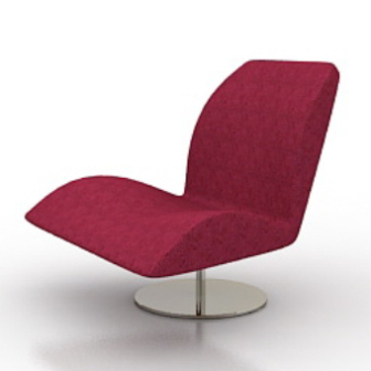 Red Armchair Modern Style