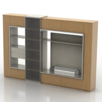 Multimedia Wall Composition Cabinet