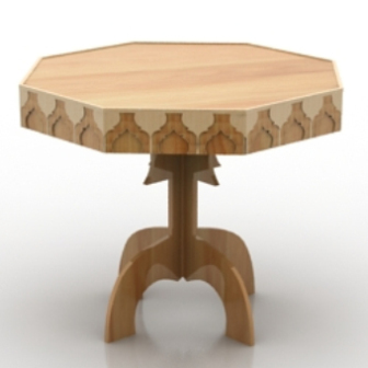 Design Octagonal Wooden Table