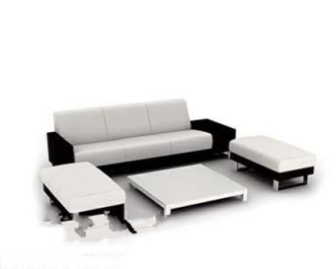 Modern Black White Sofa