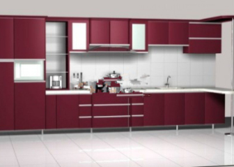 Pure Red Cabinets