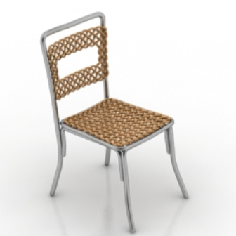 Gold Rattan Chair