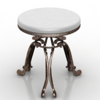Old-fashioned Iron Round Table