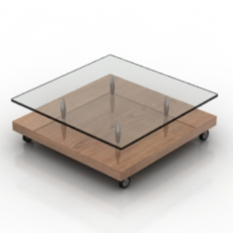 Floor Transparent Coffee Table