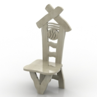Creative Small Wooden Chair