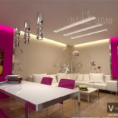 Colored Living Room Design