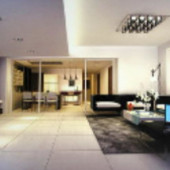 Modern Business-type Living Room 3d