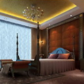 European Luxury Bedroom Scene