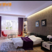 Fresh And Fashion Purple Bedroom