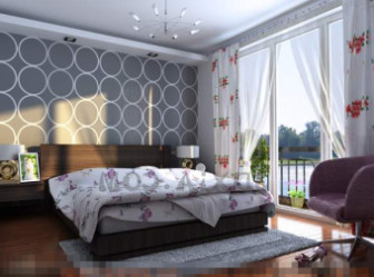 White Fashion Simple Style Bedroom