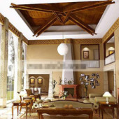 Exquisite Mediterranean-style Living Room
