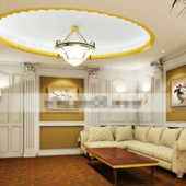 European Style Elegant Living Room