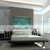 Fashion Bright And Simple Bedroom