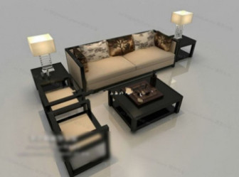 Black And White Modern Sofa