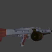 Mg42 Gun High Poly