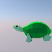 Low Poly Turtle Animal