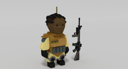 Lowpoly Rigs Soldier