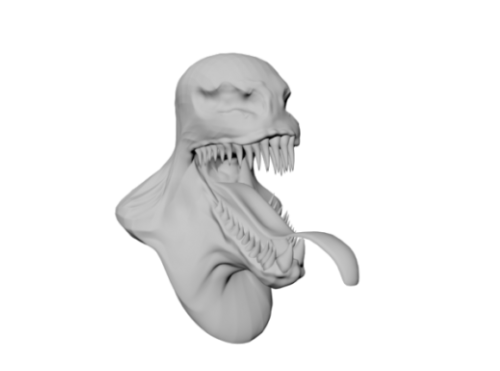 Venom Head Sculpt