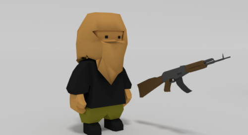 Low Poly Rigs Soldier