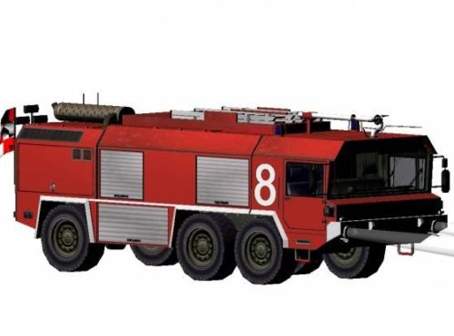 Fire Truck German Presence Faun Flkfz3500