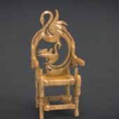 Unique Chair with a Goose motif