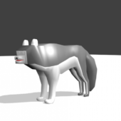 Wolf Character Lowpoly