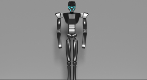 Futuristic Humanoid Cyborg