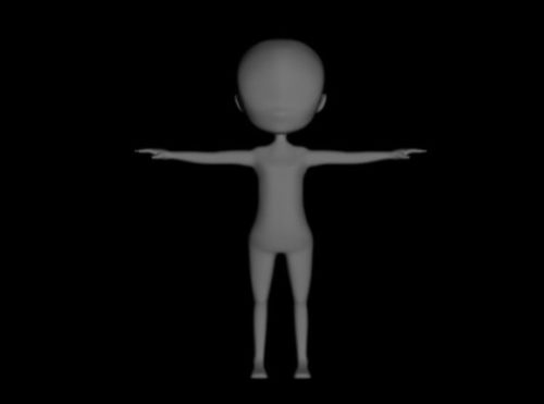 Low Poly Female Body Character