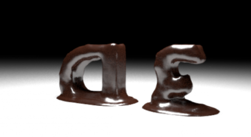 Chocolate Melting Text Animation