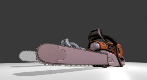 Chainsaw Animated Lowpoly