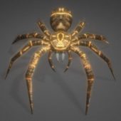 Spider Animated And Game-ready