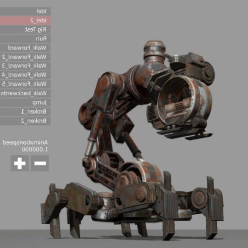 Mech Neck Walker – Blender Game Engine And Unity
