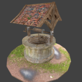Old Well Low Polygon