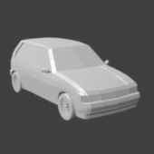 Low Poly Fiat Uno