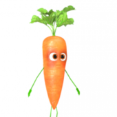 Rigged Carrot Character