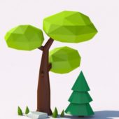 Low Poly Nature Scene