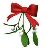 Mistletoe Bow Tie