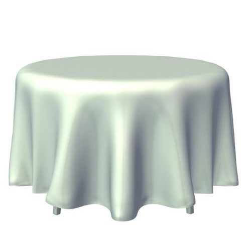 Round Table With Tablecloth V1