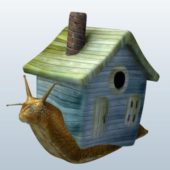 Snail With Toy House