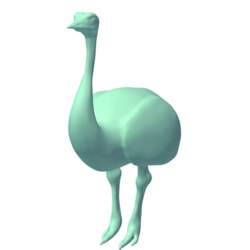 Ostrich Lowpoly