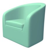 Rounded Armchair
