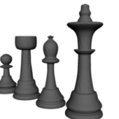 Jogo de xadrez HD Modelo 3D $59 - .c4d .3ds .dxf .fbx .obj - Free3D