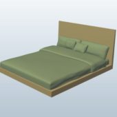 California King Size Bed With Thyme Sheets Pine V1