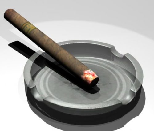 Ashtray And Cigarette