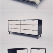 Bed – Dresser – Night Cabinets